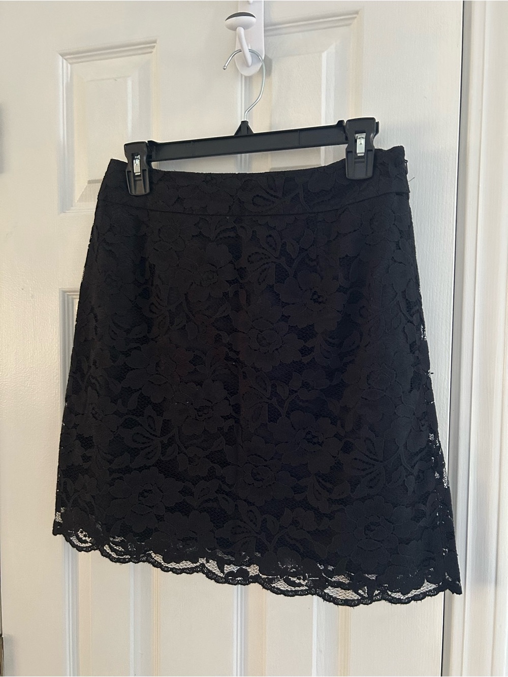 Halogen Black Lace A-Line Skirt